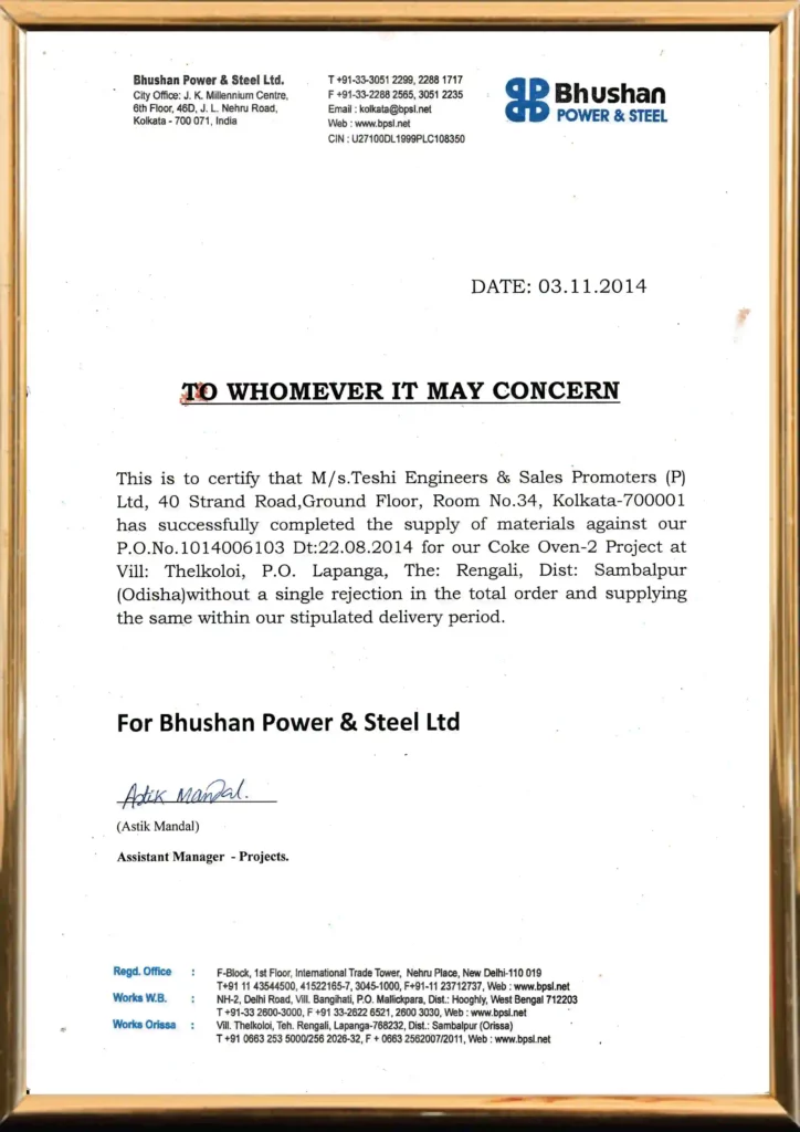 Bhusan power steel